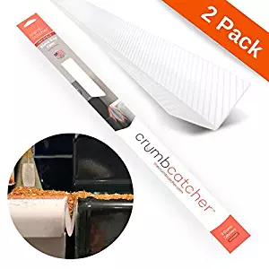 The Crumb Catcher - Stove Gap Filler - Prevent Crumbs and Other Countertop Debris From Falling in the Gap - Ideal for Between Counter, Stovetop, and Oven (2-pack)