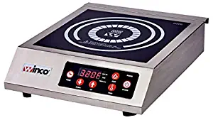 Winco EIC-400C, Commercial Electric Induction Cooker with 20 Amp Power Cord, 1800W