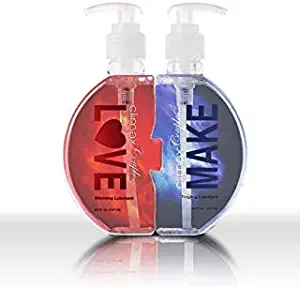 Climax Couples Warming & Tingling Personal Intimate Lubricant Water-Based Extreme Edition, 10 fl.oz. (in 2 Bottles), Heat for Men Tingle for Women, no Stain Easy to Clean, Discreet Packaging