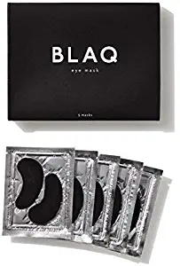 Activated Charcoal Under Eye Mask with HydroGel by BLAQ - Depuffing Eyes & Dark Circles Removing, Natural Hydrating and Anti Wrinkles Eye Patches