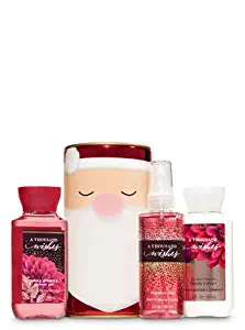 Bath and Body Works A THOUSAND WISHES Santa Capsule Gift Set - Body lotion - Fragrance Mist and Shower Gel - Travel Size