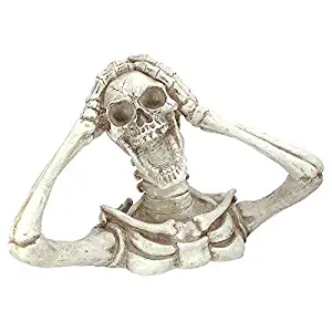 Design Toscano Shriek The Skeleton Statue: Large - Zombie Statue - Halloween Prop