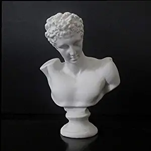 VAXMON Mini Hermes Head Statue Head and Bust Sculpture Resin Figurine Home Decor Sketch Ornaments 2.7" Tall(Hermes)