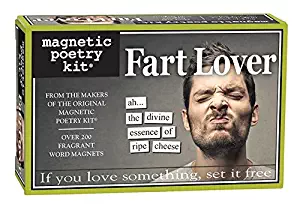 Fart Lover Magnetic Poetry Kit - Words for Refrigerator - Write Poems and Letters on the Fridge - Made in the USA