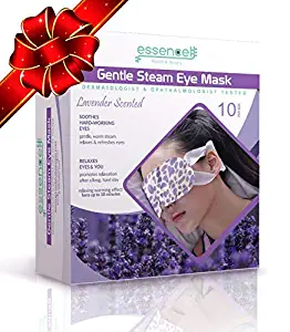 Heat Eye Mask for Sleeping, Dry Puffy Eyes, Dark Circles, Heated Eye Mask for Travel, Spa Stye treatment,Disposable - Lavender Scented Eyes Mask