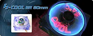 Bgears 80mm Blue/Red LED Fan