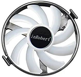 inRobert Hard Swap Fans GPU VGA LED Cooler Cooling Fan FDC10H12S9-C for XFX R7 370 RX 460 470 480 Graphic Card (Blue LED)