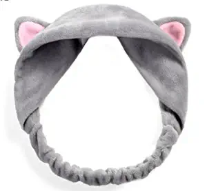 GEOOT Makeup Cat's Ear Hair Band (Gray)