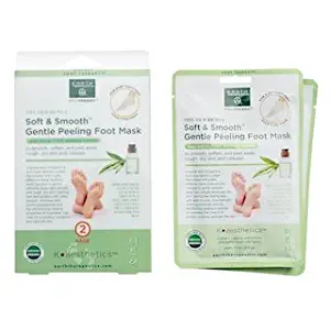 Earth Therapeutics Soft & Smooth Gentle Peeling Foot Mask: 2 Pack