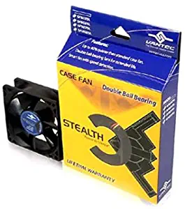 Vantec Stealth SF6025L 60x60x25mm Double Ball Bearing Silent Case Fan (Black)