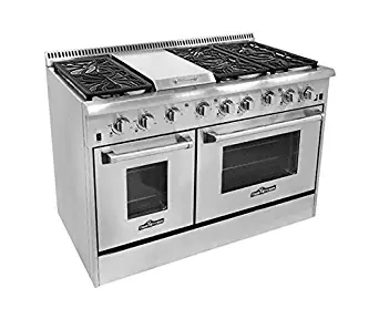 Thor Kitchen HRG4804U 6 Burner Gas Range with Double Oven