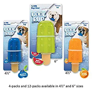 Cool Pup Popsicles Cooling Toy (4 Pack), Large, Orange