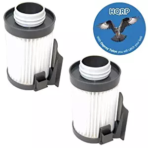 HQRP 2-Pack Washable Filter compatible with Eureka Pet Lover Oh! 439AZ, 439AZ-1 Mini Lightweight Vacuums plus Coaster