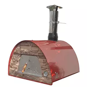 Authentic Pizza Ovens Maximus Red Handmade Wood Fire Oven