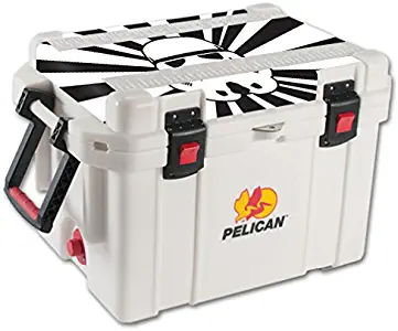 MightySkins (Cooler Not Included) Skin Compatible with Pelican 35 qt Cooler Lid wrap Cover Sticker Skins Star Rays