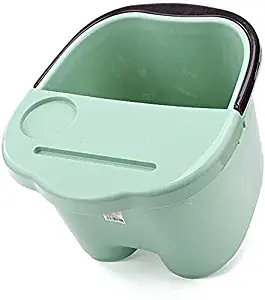LLDKA Household Footbath Bucket You Increase The Height Bad Insulation Barrel lid Foot Well Foot Bath, Pedicure Barrels,Green