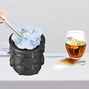 Ice Cube Genie Skull Silicone Mold Ice Cube Maker Revolutionary Space Saving Ice Bucket