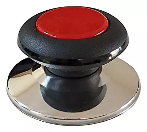 Horizon Cookware Universal Kitchen Replacement Pot Lid Cover Knob Handle - Black/Red
