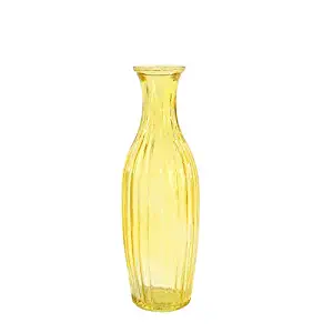 Office Decor Transparent Crystal Glass Vase Flower Plant Vase Household Wedding Decoration Hydroponic Bottle Vases Kangsanli (yellow)