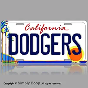 Forever Signs Of Scottsdale California Los Angeles Dodgers Baseball Team Aluminum Vanity License Plate New