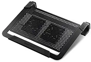 Cooler Master NotePal U2 PLUS - Laptop Cooling Pad with 2 Movable High Performance Fans (Black)