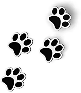 AK Wall Art Cat Footprints Set of 4 - Magnet - Car Fridge Locker - Select Size