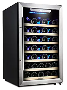 Kalamera 50 Bottle Compressor Wine Refrigerator Single Zone with Touch Control