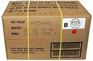 Western Frontier MRE 2018 Inspection Date Meals Ready-to-Eat, Case of 12 Genuine US Military Surplus