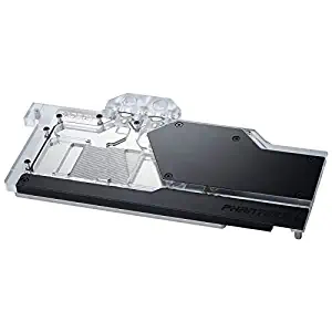 Phanteks Glacier Radeon VII for AMD Radeon VII, Nickel-Plated Copper Base, Aluminum Cover, Acrylic Cover, Digital RGB Lighting, Full Water Block, Black