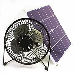 solar fan 10w 6 inch Fan Powered Ventilation Caravan Camping Home Office Outdoor Traveling Fishing by Solar Fan