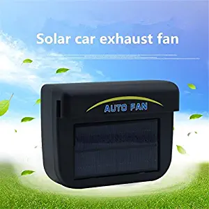 Qiyun 0.8W Solar Powered Car Auto Cooler Ventilation Fan Automobile Air Vent Exhaust Heat Fan with Rubber Strip