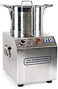 FonChef 550W Stainless Steel Commercial Grade Food Processor 1400RPM High Output 4L CE Certified Kitchen Fritter