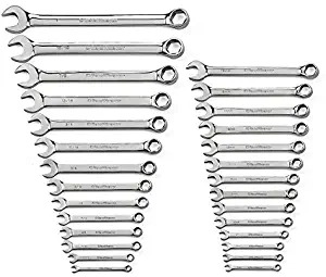GEARWRENCH 28 Pc. 6 Point Combination SAE/Metric Wrench Set - 81923