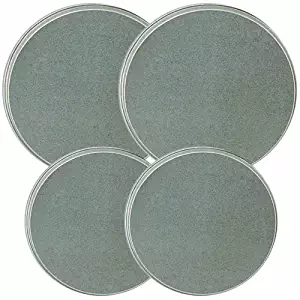 Reston Lloyd Electric Stove Burner Covers, Set of 4, Stainless Steel Look