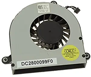 iiFix New CPU Cooling Fan Cooler For Dell Alienware M17x R3 R4, P/N: DFS531205HC0T FA50 0GVHX3 DC2800099F0, 4 wire 4-pin connector