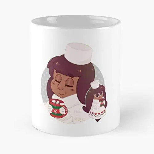 Cookie Run Ovenbreak Cocoa Gijinkas - Best Birthday And Holiday Gifts For Dad, Father Cup, White 11 Oz.