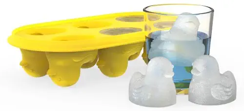 True Zoo 3328 Silicone Ice Cube Tray, Quack the Ice Tray, Yellow, Set of 1