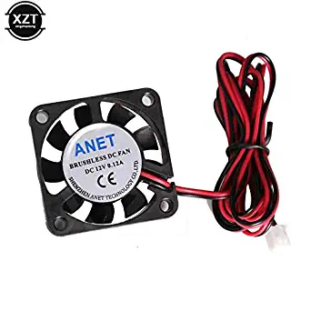 Zamtac 1Pcs Anet A8 A6 4010 Fan DC 12V 0.12A for 3D Printer Graphics Card Circuit Board Heat Cooling Fan PC 2pin