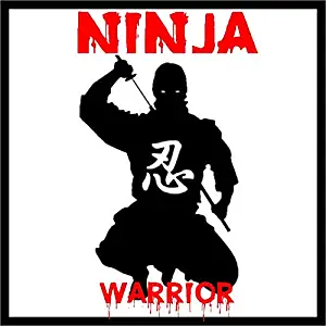 One (3") Diameter Patch Ninja Warrior Swen Or Iron On Easy