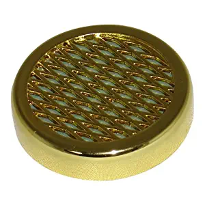 Cuban Crafters Cigar Humidifier for Humidors - Small Round Humidifiers - Gold Tone. 2.25 Diameter and 0.5 Depth.