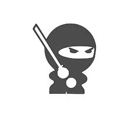 Minglewood Trading Ninja - Vinyl Decal Sticker - 4" x 3.5"