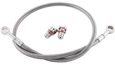 KAWASAKI 2006-2015 EX 650 NINJA 650R GALFER REAR STAINLESS STEEL BRAIDED BRAKE LINE KIT