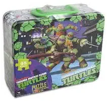 TMNT 48 Piece Jigsaw Puzzle - Collector TURTLE Tin