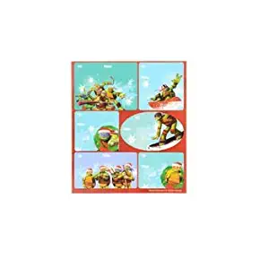 18 Gift Stickers for Addressing to/from Gifts (Mutant Ninja Turtles)