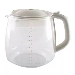 KRUPS F15B0G Glass Carafe, 12-Cup, White