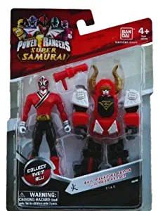 Power Rangers Saban's Super Samurai Bull Megazord Armor With Mega Ranger 4" Fire