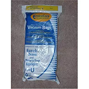 Generic Eureka Style "U" Vacuum Cleaner Bags 9pk, Made to Fit Eureka Part # 57802A