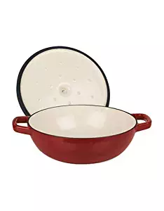 Cuisnart Braiser - Enamelled Cast Iron - 3.1 qt - Red