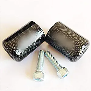 XKMT-Compatible With Kawasaki Ninja Ex250 Ex500 Ex650R Zx6R-636 Zrx1100 Carbon Hand Bar Ends [B00YWBVO3U]