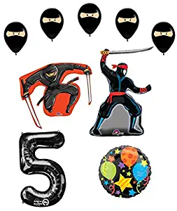 Mayflower Products Ninja 5th Birthday Party Supplies and Balloon Decorations